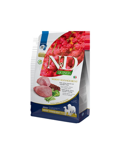 N&D Quinoa Dog Adult Medium&Maxi Weight Management Lamb & Broccoli 7 kg