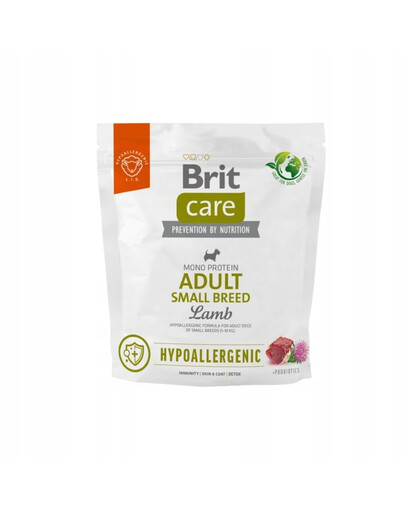 BRIT CARE Hypoallergenic Adult Small Breed Lamb 1kg dla psów małych ras z jagnięciną