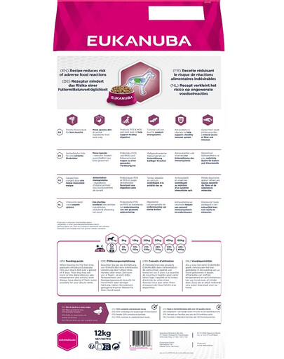 EUKANUBA Daily Care S-XL Adult Kaczka 12 kg - sucha karma dla dorosłych psów