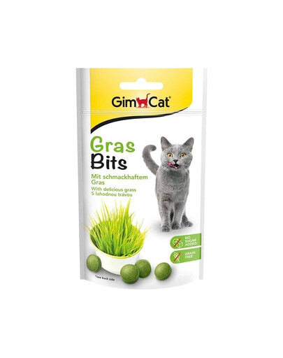 GIMCAT Tasty Tabs GrassBits z trawą 40 g