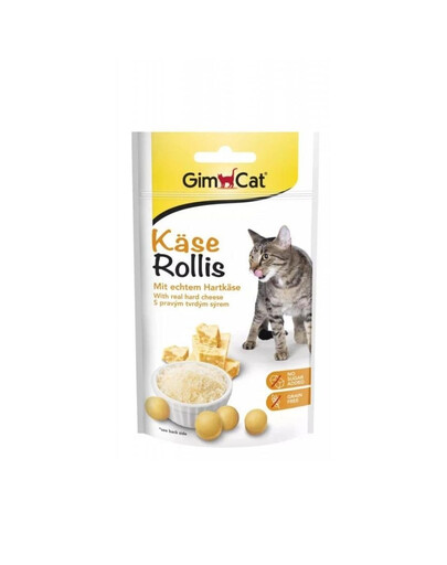 GIMCAT Tasty Tabs Kase Rollis z serem 40 g