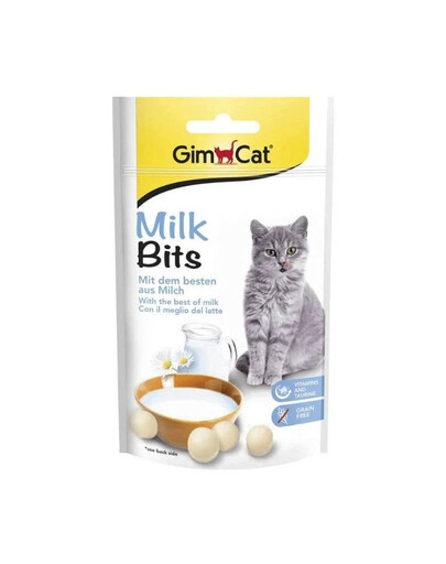 GIMCAT Tasty Tabs Milk Bits mleczny przysmak 40 g