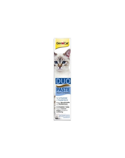 GIMCAT Duo Multi-Vitamin Paste tuńczyk i 12 witamin 50 g