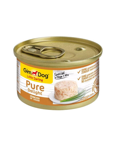 GIMDOG Pure Delight Chicken kurczak dla psów małych ras 85 g