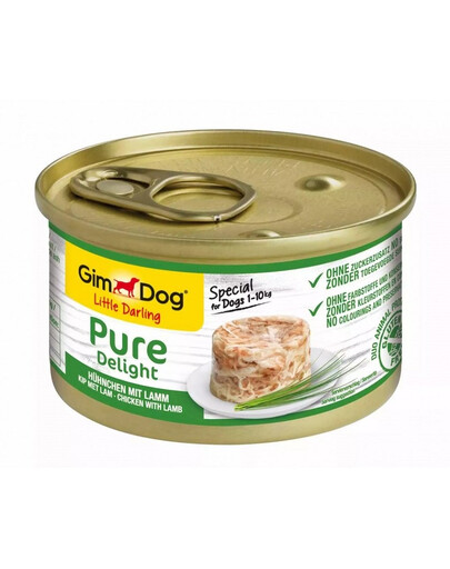 GIMDOG Pure Delight Chicken&Lamb kurczak i jagnięcina dla psów małych ras 85 g