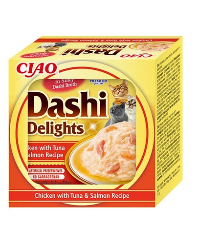 Cat Dashi Delights Kurczak, tuńczyk i łosoś 70 g