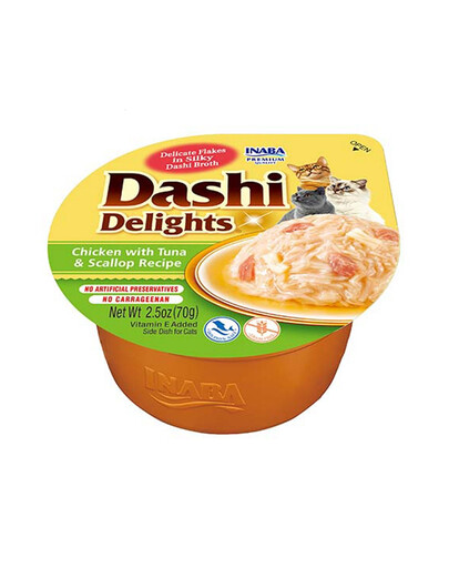 Cat Dashi Delights Kurczak, tuńczyk i przegrzebki 70 g