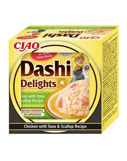 Cat Dashi Delights Kurczak, tuńczyk i przegrzebki 70 g