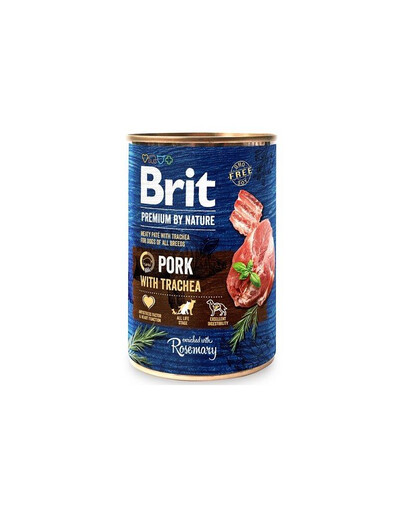 BRIT Premium by Nature 400 g smak wieprzowina z przełykami dla psa