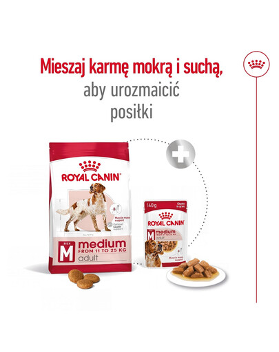 ROYAL CANIN Medium Adult 4kg karma sucha dla psów dorosłych, ras średnich