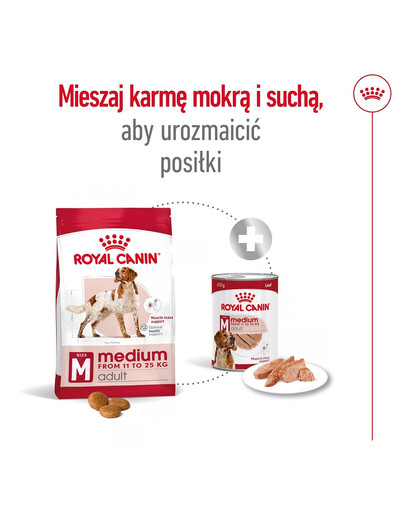 ROYAL CANIN Medium Adult 4kg karma sucha dla psów dorosłych, ras średnich