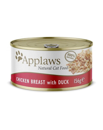 APPLAWS Cat Adult Chicken Breast with Duck in Broth pierś z kurczaka z kaczką w bulionie 156g