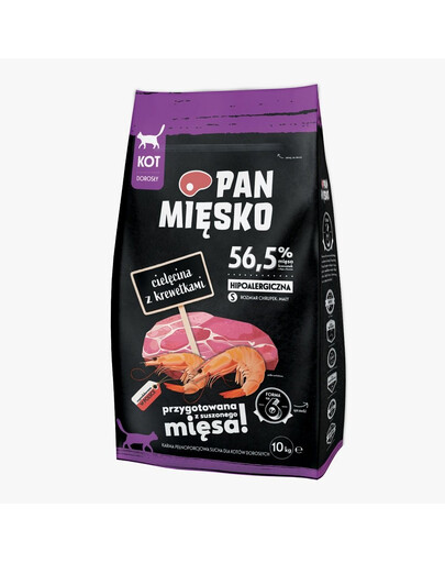 PAN MIĘSKO sucha karma Cielęcina z krewetkami S 10 kg