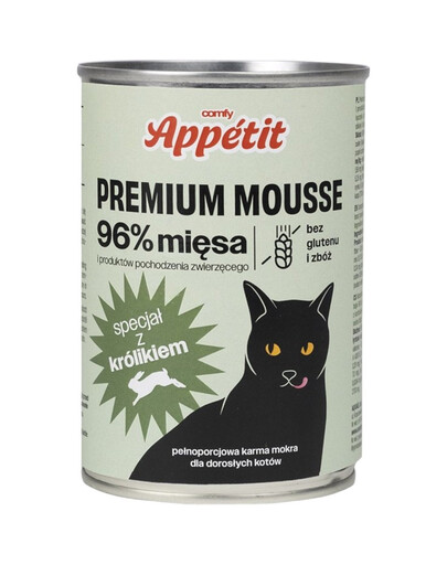 APPETIT PREMIUM Mousse z królikiem dla kota 400 g