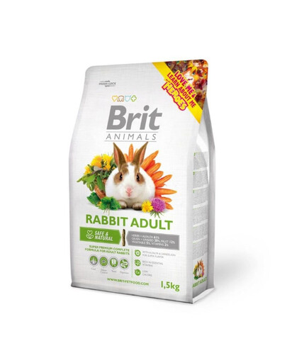 BRIT ANIMALS Rabbit Adult Complete 1,5kg karma dla dorosłych królików