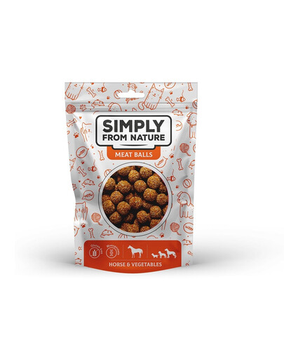 SIMPLY FROM NATURE Meat Balls Kulki z koniną i warzywami dla psów wszystkich ras 80 g