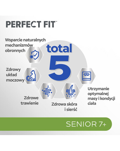 PERFECT FIT Senior 7+ saszetka 12x85 g z indykiem i marchewką w sosie dla starszych kotów