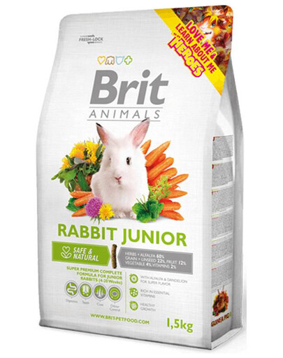 BRIT ANIMALS Rabbit Junior Complete 1,5kg karma dla młodych królików