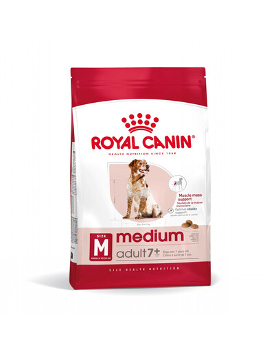 Royal Canin Medium Adult 7+ 15 kg - sucha karma dla psów rasy średniej 15kg