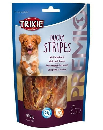 Trixie Premio Ducky Stripes 100 g - Paski dla psów z kaczki 100g