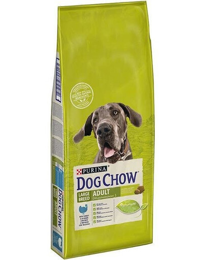 Purina Dog Chow Large Breed Adult - sucha karma dla dorosłych psów dużych ras indyk 14kg