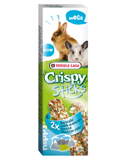 Versele-Laga Mega Sticks Rabbits - Chinchillas "Mountain Valley" 140 g - mega kolba dla królika "górska dolina" 140g