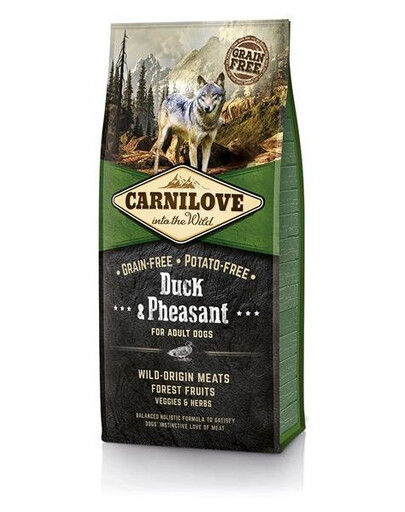 Carnilove Duck & Pheasant For Adult 12 kg - sucha karma dla dorosłych psów kaczka bażant 12kg