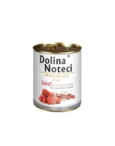 Dolina Noteci Premium Pure Wołowina z ryżem 800 g - karma mokra dla psa