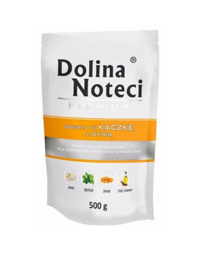 Dolina Noteci Premium Bogata w Kaczkę z Dynią saszetka 500 g  - karma mokra dla psa 500g