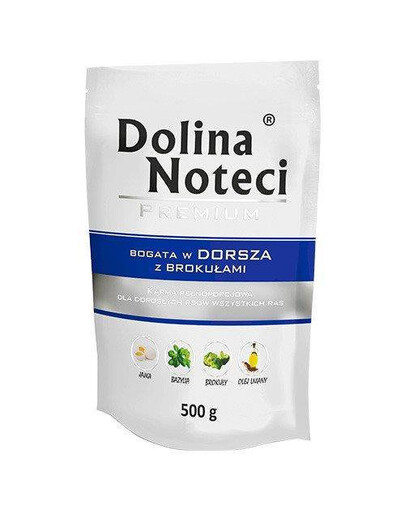 Dolina Noteci Premium Dorsz z Brokułami 500 g - karma morka dla psa 500g