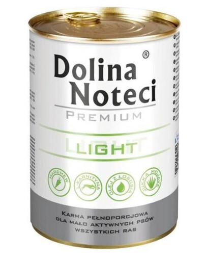 Dolina Noteci light -karma mokra dla psów z nadwagą 400g