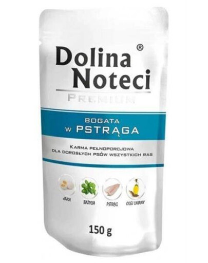 Dolina Noteci bogata w pstrąga 150g - mokra karma dla dorosłych psów