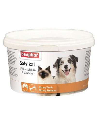 BEAPHAR Salvikal Preparat wspomagający kondycję, mineralno-witaminowy z drożdżami Dla Psów i Kotów 250 g