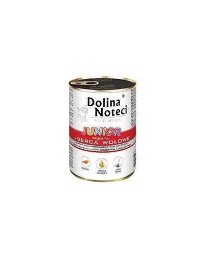 Dolina Noteci Premium Junior Serca Wołowe 400 gJunior Serca Wołowe 400 g