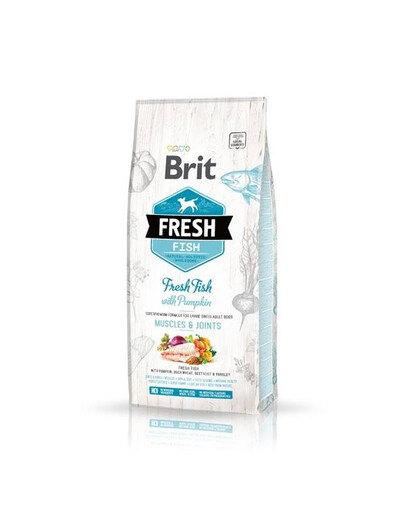 BRIT Fresh Fish Adult Large 12 kg - sucha karma dla dorosłych psów ras dużych Ryba z dynią 12kg