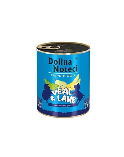 Dolina Noteci Superfood Cielęcina i Jagnięcina 400g - mokra karma dla psów dorosłych 400 g