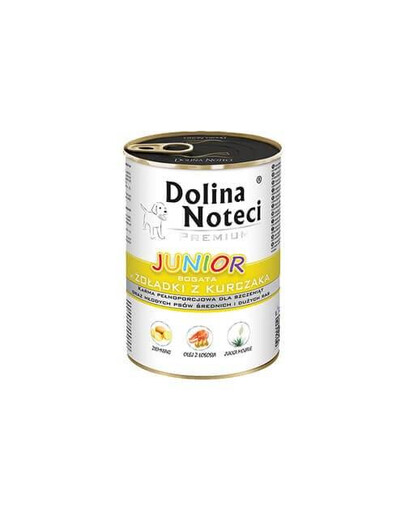 Dolina Noteci PREMIUM Junior bogata w żołądki z kurczaka 400 g