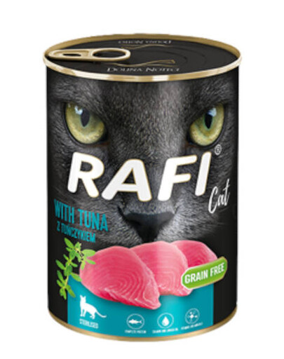 Rafi Pasztet dla Kota Tuńczyk 400 g - mokra karma dla kotów sterylizowanych 400g