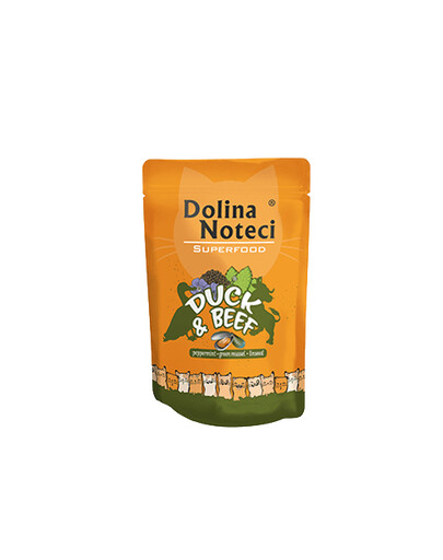 Dolina Noteci SUPER FOOD  85 g – mokra karma dla kota Kaczka i wołowina 85g