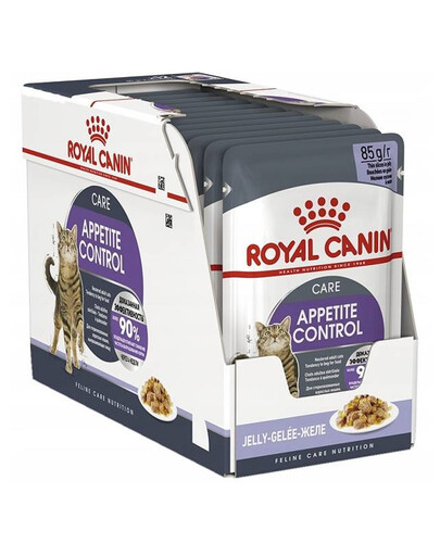 ROYAL CANIN Appetite Control Jelly, 12x85g - Mokra karma dla kotów z nadmiernym apetytem, 12x85g