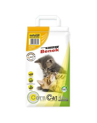 BENEK Super Corn Cat Classic żwirek kukurydziany dla kota 22kg (35L)