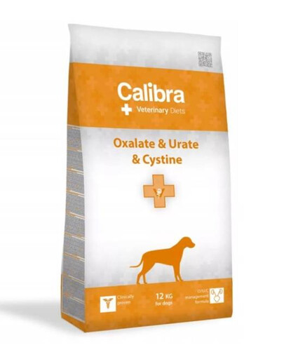 CALIBRA Veterinary Diet Dog Urate/Cystine, 12kg - sucha karma dla psów, 12 kg