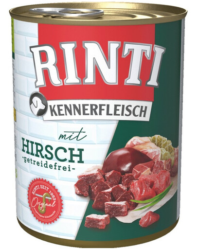 RINTI Kennerfleisch Venison- mokra karma dla psa jeleń 400 g