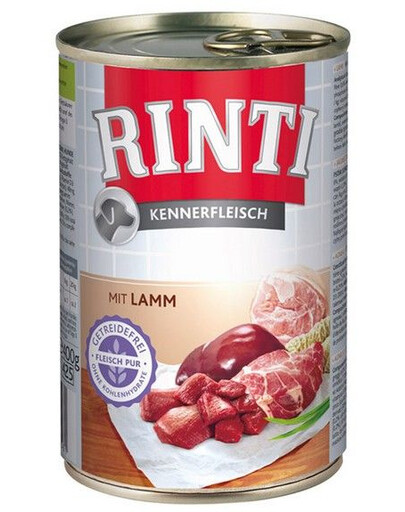 RINTI Kennerfleisch Lamb- mokra karma dla psa jagnięcina 400 g