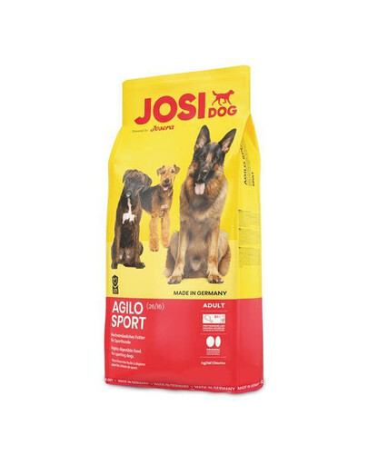 JosiDog Agilo Sport 15kg - sucha karma dla psów dorosłych, sportowych, 15 kg