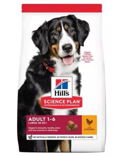 HILL'S Science Plan Canine Adult Large breed Chicken,  18 kg  - sucha karma dla psów ras dużych z kurczakiem