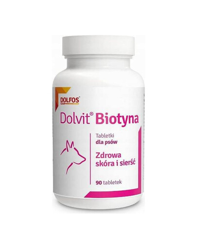 Dolfos Dolvit Biotyna dla psa- skóra i sierść 90 tabl.