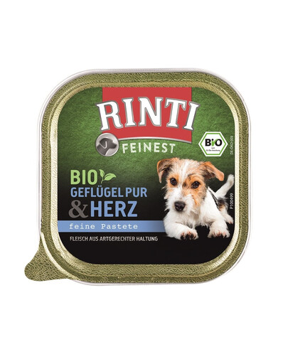 Feinest Bio Poultry Pure&Poultry hearts tacka drób i serca drobiowe 150 g