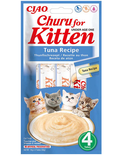 Kitten Tuna 4x14 g przysmak z tuńczykiem dla kocią