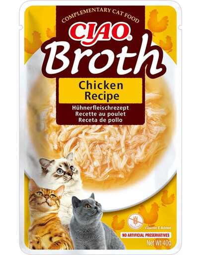 CIAO Broth Bulion z kurczakiem dla kotów 40 g